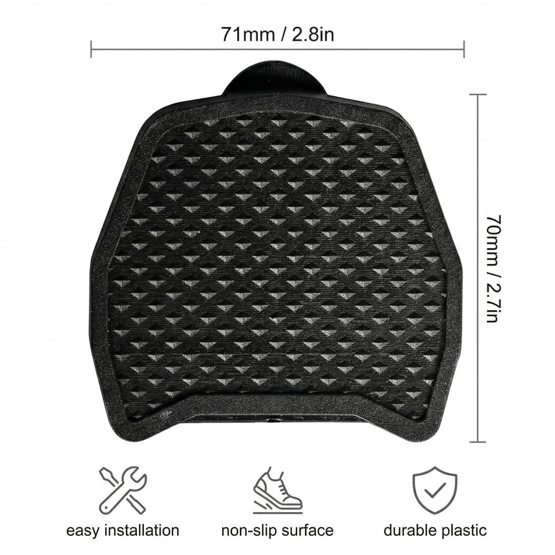 Adattatore per Piastra Pedale, 2 Pezzi, SPD conversione a pedale piatto, Convertitori Di Pedali Di Ricambio, Aggiunge aderenza e Comfort, Compatibile con pedali Shimano SPD per mountain bike