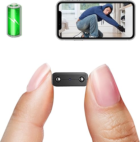 Cámara oculta WiFi más delgada, cámara espía inalámbrica 1080P, cámara de monitor de bebé, cámara de vigilancia HD con visión nocturna, detección de