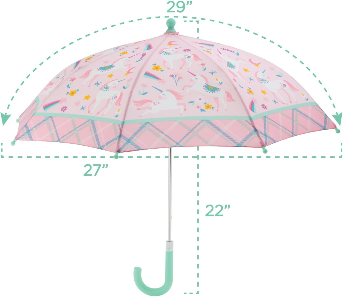 Stephen Joseph, Toddler and Little Kid Umbrella with Pinch Free Closure and Colorful Design - Image 3
