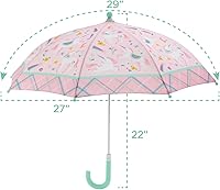 Vista 45 de Stephen Joseph, Paraguas para niños pequeños con cierre sin pellizcos y diseño colorido