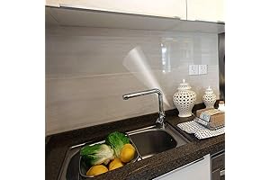 COSNIGHT Clear Waterproof Wallpaper: Removable Contact Paper for a Flawless Kitchen