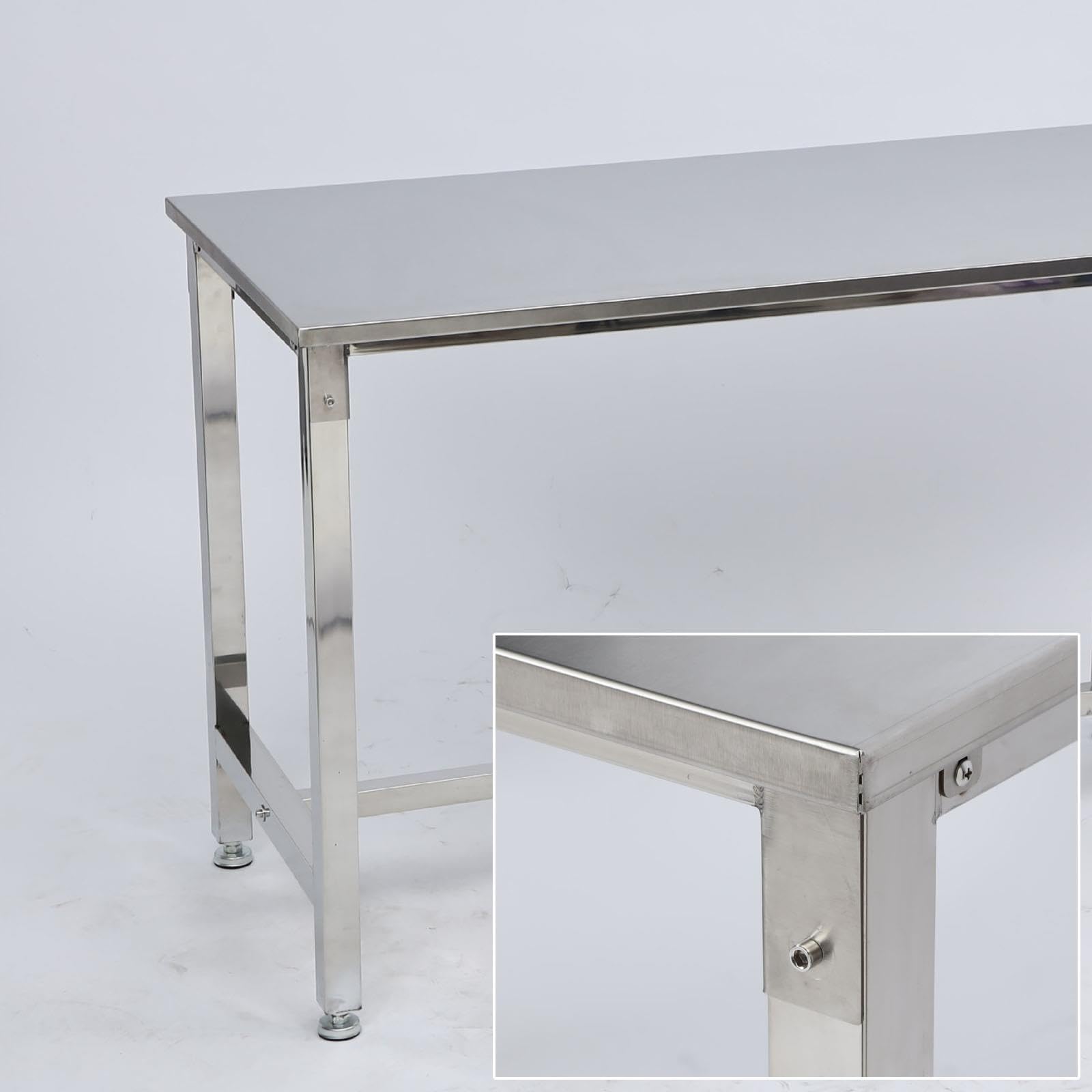 Mesa de Trabajo de Acero Inoxidable, Mesa Auxiliar Cocina