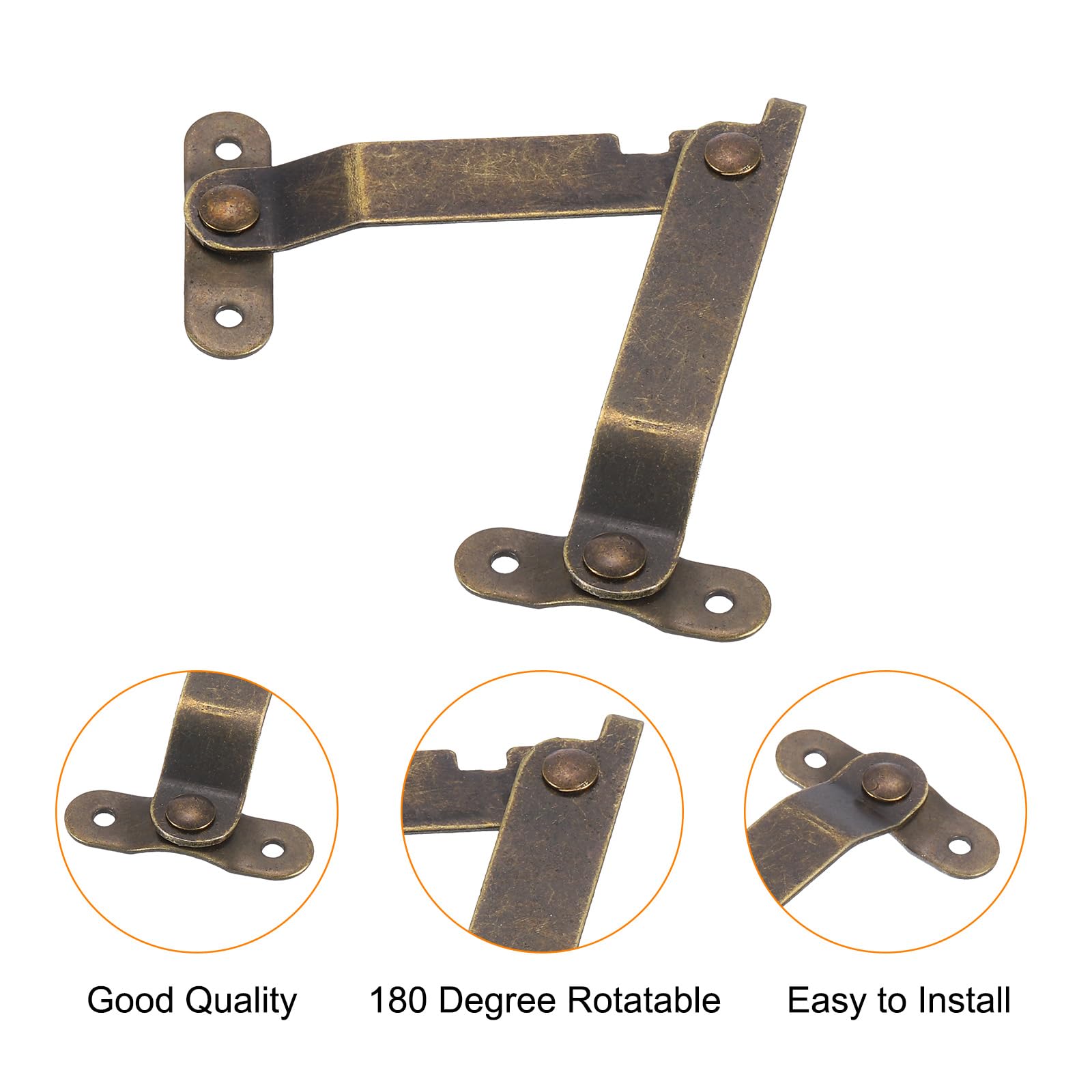 Bisagras Para Muebles AIPERQ, 5 Piezas, Bisagras Giratorias Plegables Para Tapa De Maletero 67 X 11 Mm 86444024