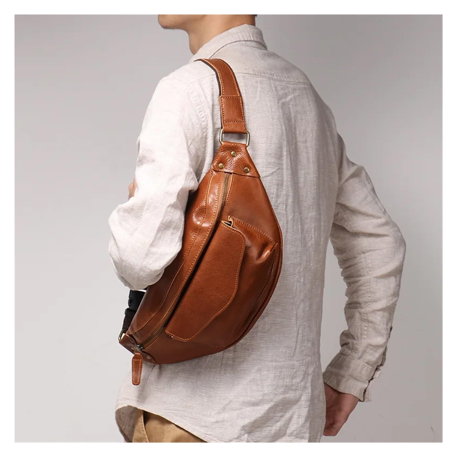 Bolso Pecho Hombre Bolso Deportivo for el Pecho, Bolso Cruzado Informal for Hombre, de Hombro