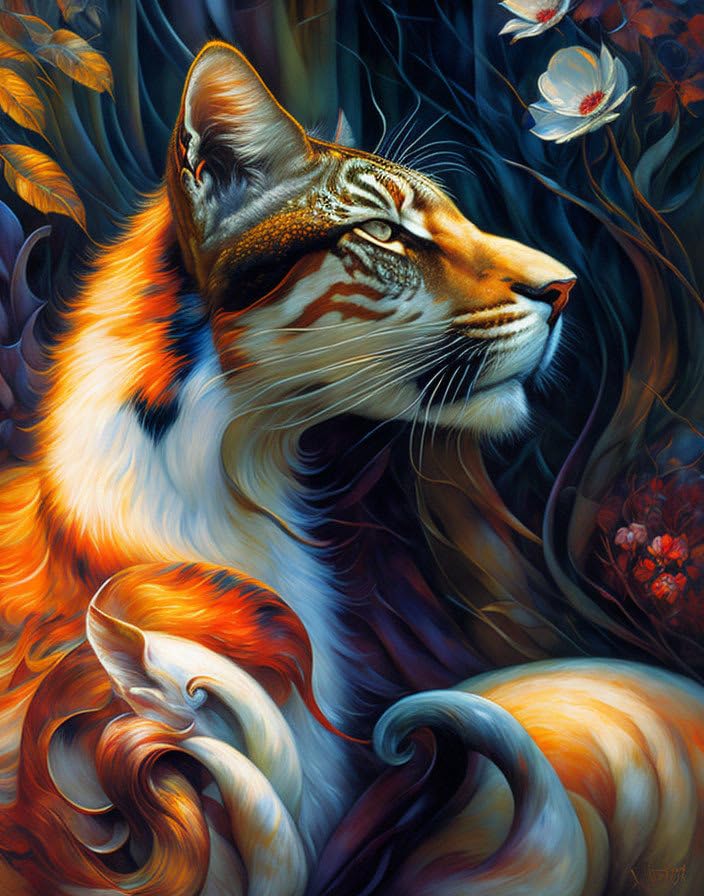 Affiches sur toile 58x90 cm SERENDIPITP Profondeur fantaisiste sans cadre pour décoration murale