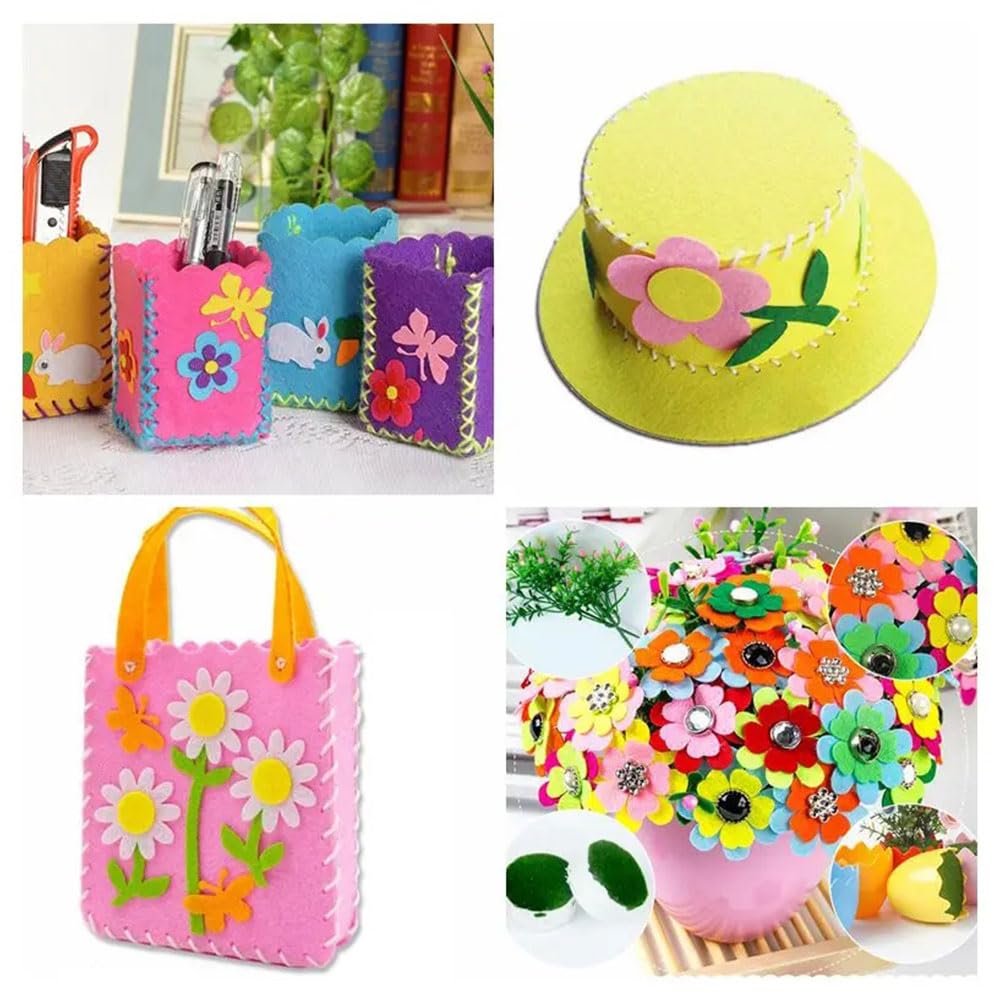 100 Fiori Di Feltro Per Decorazioni - 2,5 Cm Ciascuno | Colorati Per Fai Da Te, Scrapbooking E Artigianato - Foto 10