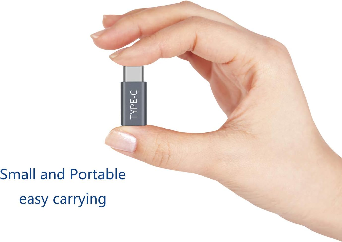 USB Type C Adapter, 4-Pack OneKer USB C to Micro USB Convert Connector Fast Charger Compatible Samsung Galaxy S10 S9 S8 Plus Note 9 8, Pixel 2 XL, LG V20 30 G5 G6, Nexus 5X 6P(Grey)