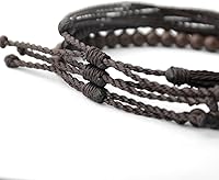 Vista 351 de Handmade Natural Stone Beaded Healing Bracelet Gift for Men Adjustable Rope String Bracelet