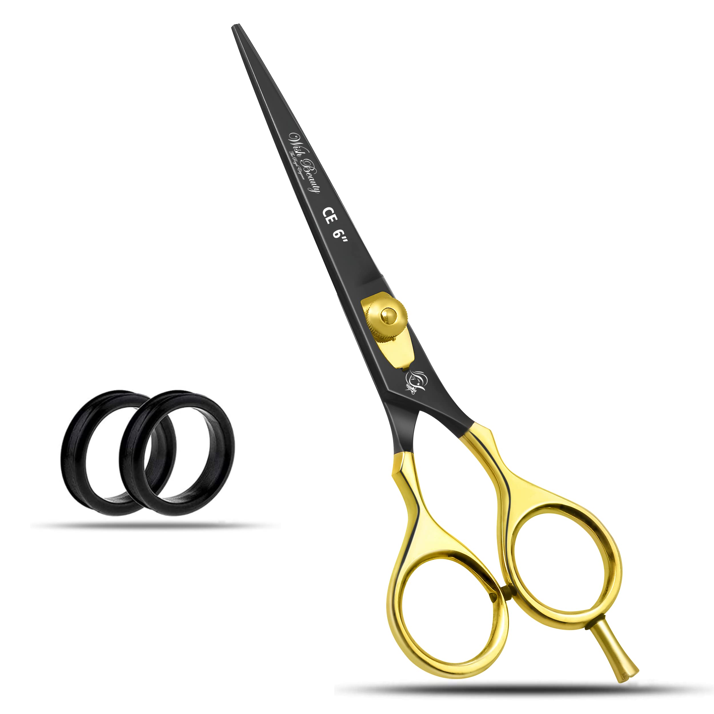 Wishbeauty 6" Professional Scissor for Hair Cutting, Hair Dressing Thinning Shear Scissors UK Shears for Hair Cutting, Barber Scissors for Professionals