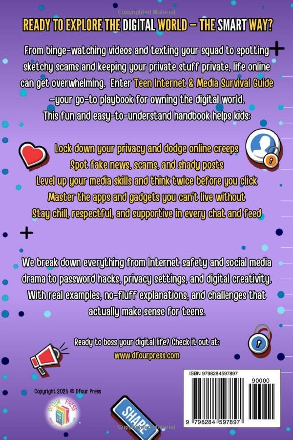 Teens’ Internet & Media Survival Guide: Fun and Accessible Handbook for Teens to Learn About the Internet, Media, Netiquette and Staying Safe Online. - Image 2