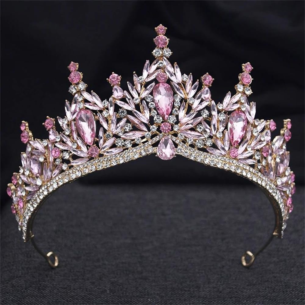 LNNSHX Braut Tiara für Frauen Hochzeit Krone Geburtstag Party Tiaras Haarschmuck Braut Kopfschmuck