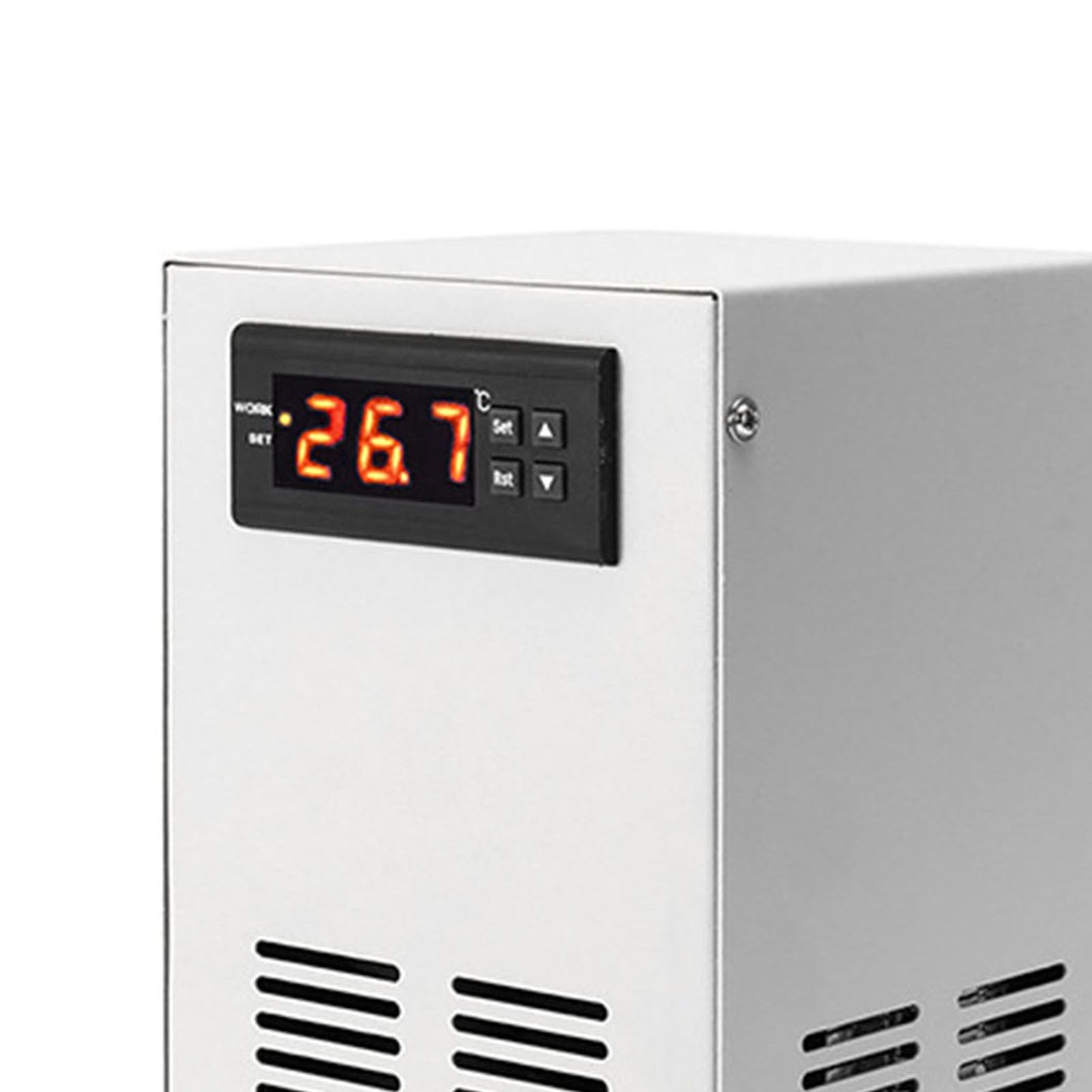 Enfriador de Acuario, Enfriador de Pecera con Termostato, de Refrigeración Ultrasilencioso de Ahorro de Energía de 70-72W para Tanques de Peces de 20L (Enchufe de la UE 220V)