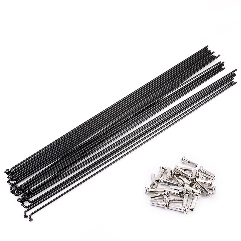 Raggi Bici Raggi for bicicletta 14G 2.0mm con capezzoli for in acciaio inossidabile 75mm-214mm MTB Mountain Bike 36 pz/lotto Raggi Per Bicicletta(125mm)