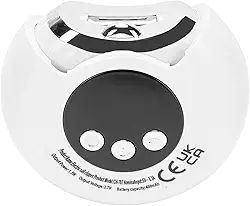 Cortador de Unhas Elétrico, Aparador e Polidor de Unhas 2 Em 1 Automático Com Luz LED e Bateria Recarregável para Crianças, Adultos, Idosos, Uso Doméstico (WHITE)
