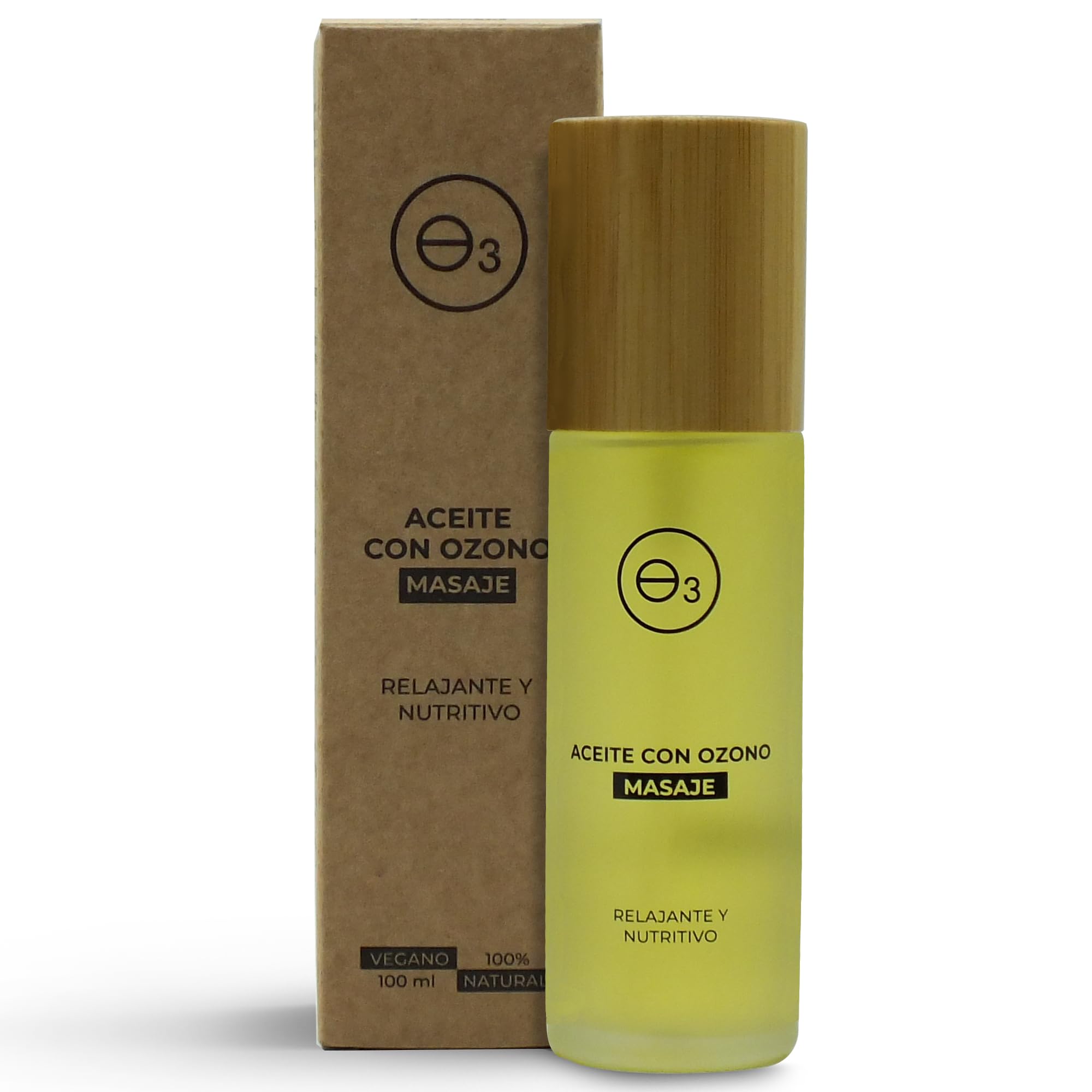 OZONO D'OR - Aceite Masaje con ozono 100% Natural BIO, Potente Relajante Muscular, Antiinflamatorio, Oxigenante y Analgésico | Aceite Masajes Corporales Profesional para Dolores Musculares | 100 ml.