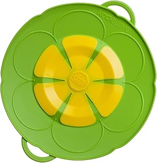 Kochblume Original, Silicone Boil Over Protection For Pots And Pans, Microwave Lid, Splash Guard And Steam Cooker Attachment, Set With Zip Pocket In The Pink Box.
