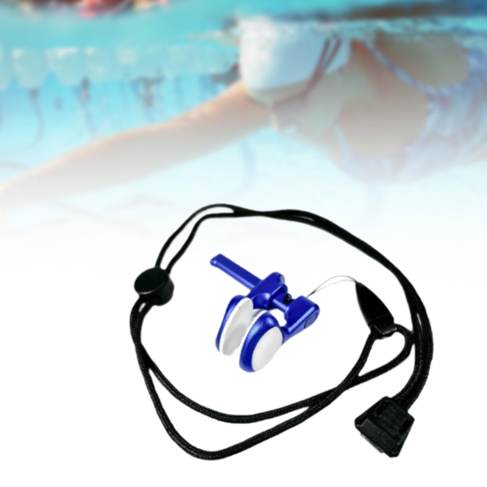 Schwimm Nasenklammer Aluminiumlegierung Wasserdichter Nasenschutz Taucher Nasenstecker Rutschfestes Training Werkzeug für Erwachsene Frauen Männer Sch