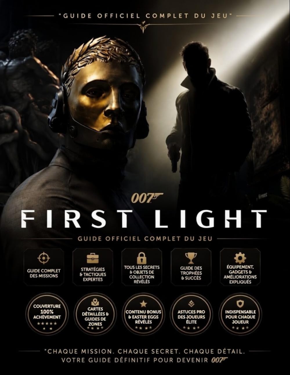 007 FIRST LIGHT: GUIDE OFFICIEL COMPLET DU JEU Maîtrisez le jeu comme un véritable 007 grâce à une solution complète, tous les objets à collectionner, ... d'expert et un guide complet des succès.