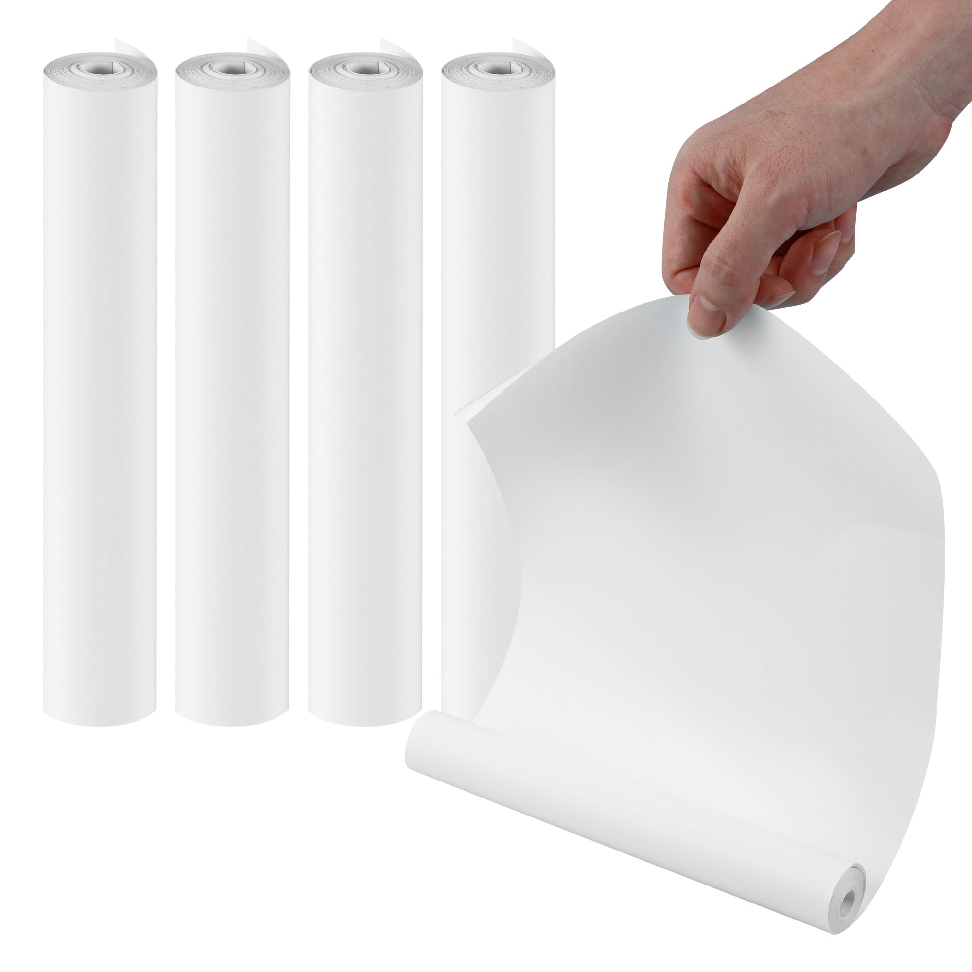 4 Rollos Papel termico impresora A4, 210mm x 30mm x 8.7m, para impresora térmica, papel A4, para errores y fotos