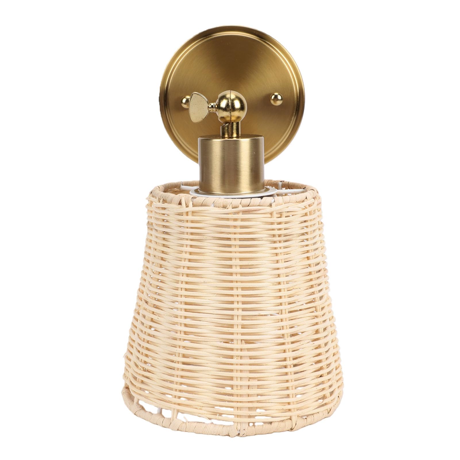 YUYTE Rattan Wall Sconce, 6W RGB, 2000mAh Rechargeable Light