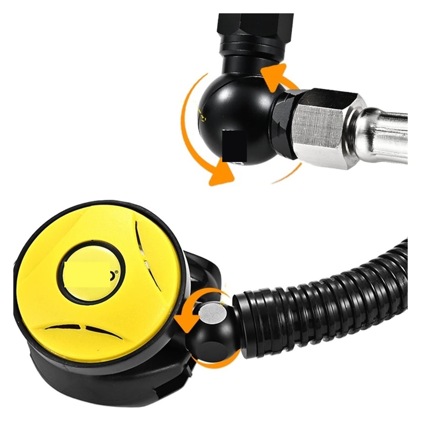 Unterwasseratmung Schnorchel-Unterwassertauch-Rebreather-Tauchgerät, Tragbare Tiefschnorchelausrüstung Ultrahohe Stabilität(Blackhead in Yellow Bottle)