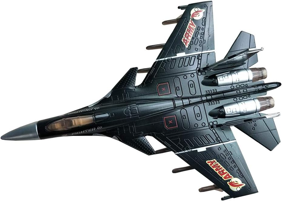 HSOMiD Army Air Force Fighter Jet Toy Military Airplane - Fun Lights and Sounds, Bump and Go Action Pretend Play Kids Aircraft Bomber Plane -Great Christams Gift For Boys