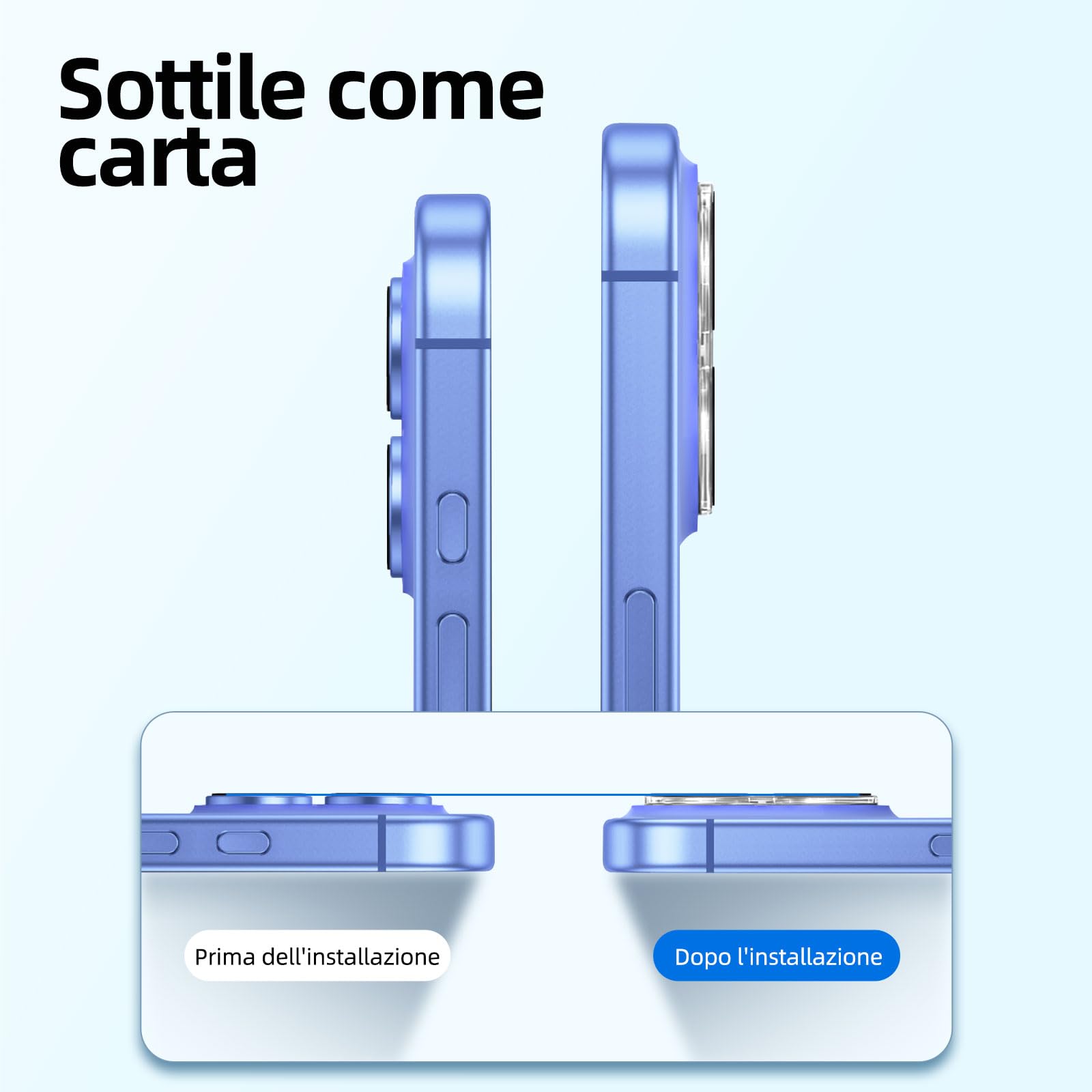 YeaVoic 2-Pezzi Vetro Temperato per iPhone 17 / iPhone 16 Pro, Pellicola Protettiva Ultra Trasparente, Anti-Impronte, Resistente ai Graffi, Durezza 9H, Senza Bolle, Scatola di Calibrazione Inclusa