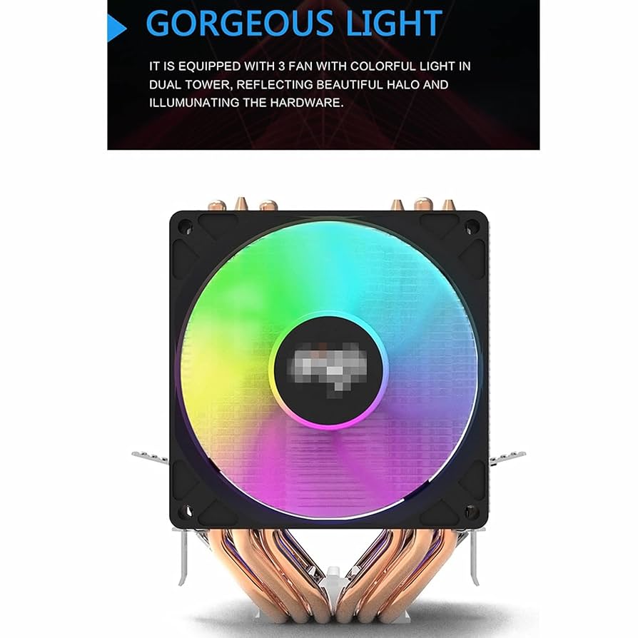 Amazon.co.jp: CPUクーラー デュアルタワー6ヒートパイプ RGB