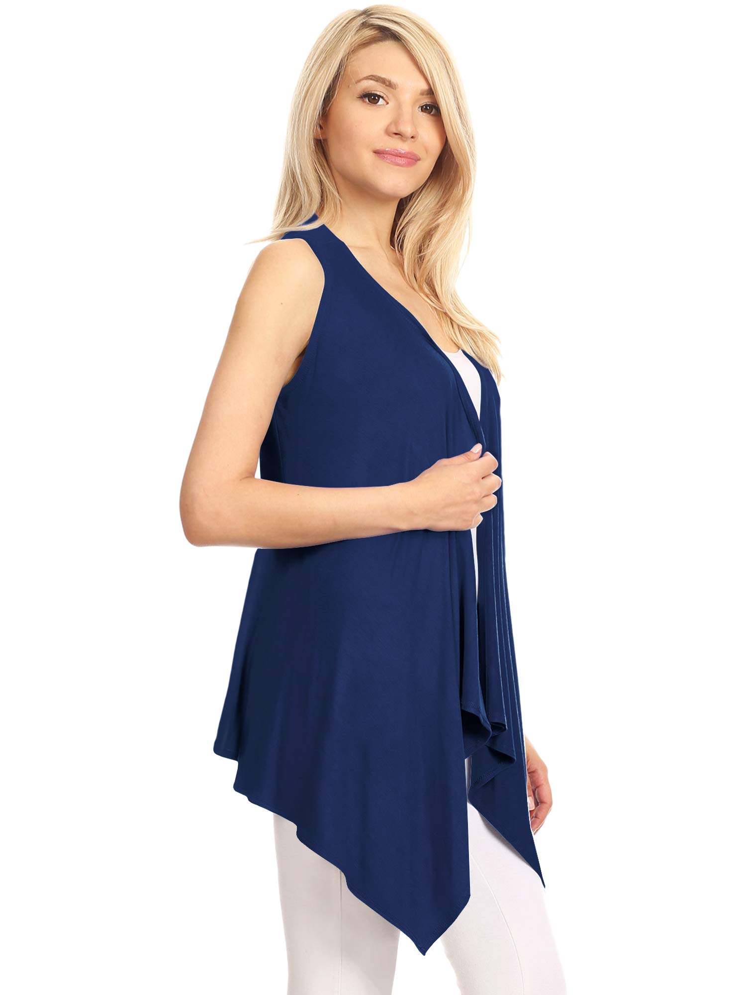 Made by Johnny Camiseta Casual de Manga Corta con Cuello Barco y Cuello en V para Mujer, Estilo Dolman, con Fruncido Lateral