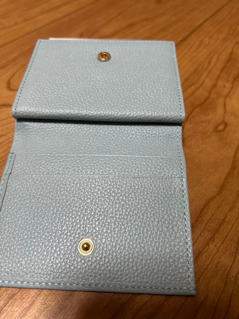 Amazon.co.jp: 皇居限定 二つ折り財布 がま口財布 水色 ブルー