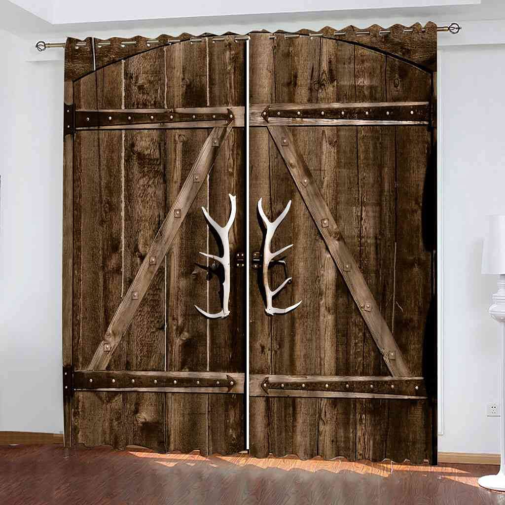 Rideau occultant tissu lourd design 3D de qualité premium