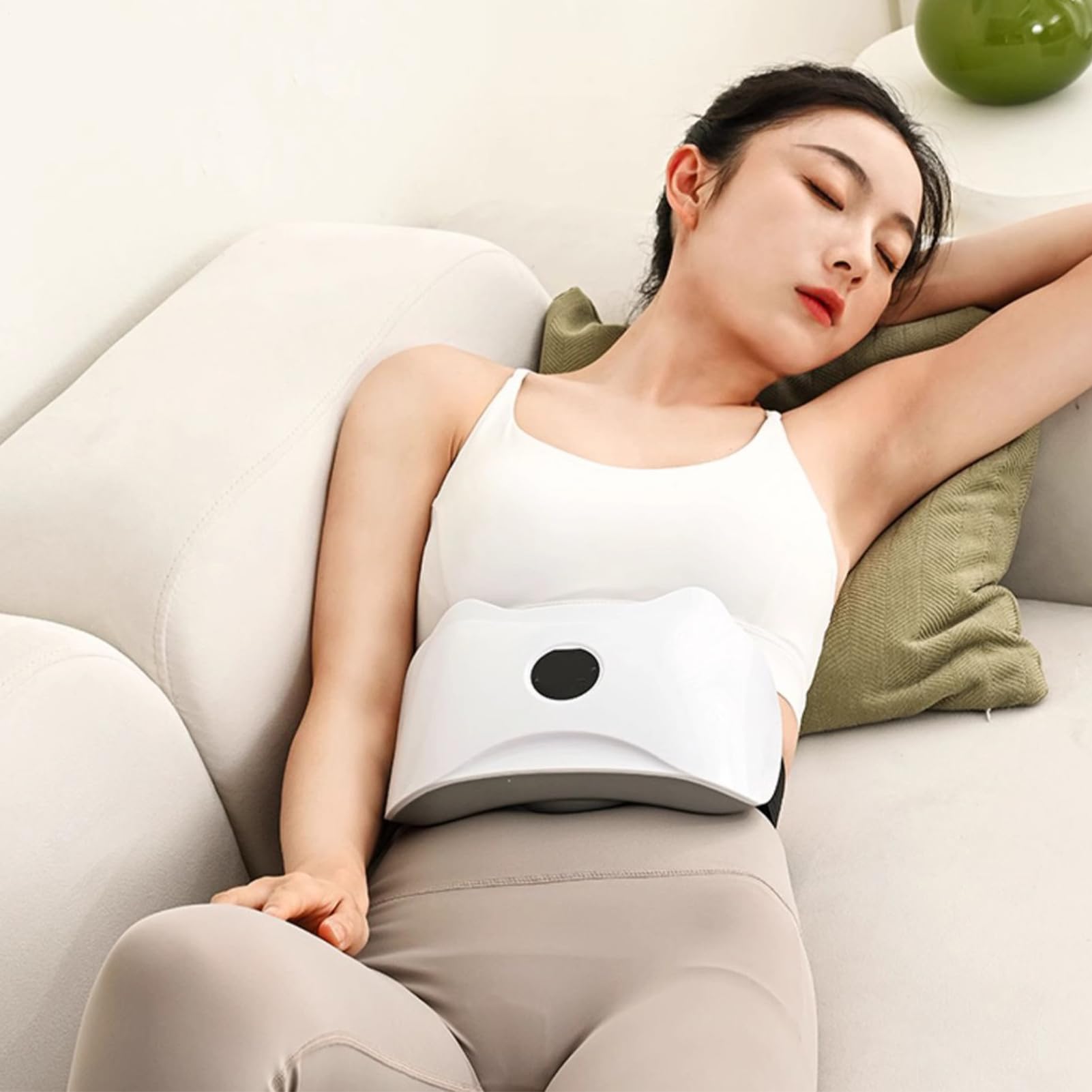 Elektrisches drahtloses Bauchmassagegerät - Bauch Cellulite Magenmassager für Fettverbrennung, Gewichtsverlust und Verdauung, Körperbildungsmaschine für Beinstolpe Taille Rücken