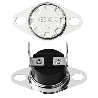 for KSD-40LC 70 Thermostat Thermal Fuse Switch for GE Microwave Oven, Normally Closed