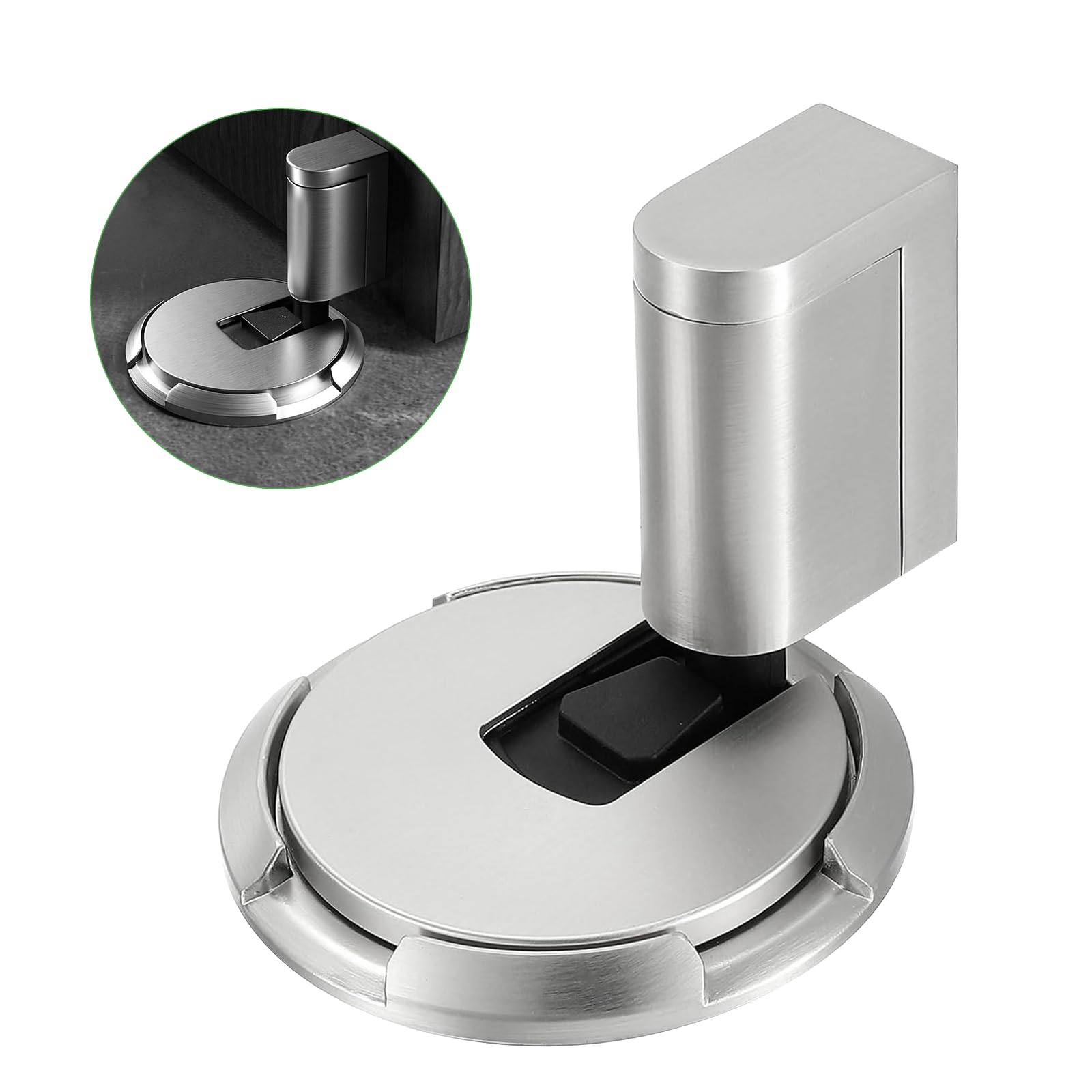 GEEKHOM Türstopper Boden Kleben - Magnetisch Door Stopper Türstopper Schwer Ohne Bohren Türkeil Selbstklebend Mechanischer Bodentürstopper Türfeststeller Magnet Türklinkenpuffer Für Tür Floor Wand