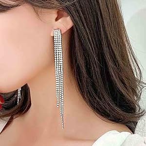 1 Paio Di Orecchini Stile Bohemien In Giada Imperiale, Con Gocce Di Varie Colorazioni, Gioielli Minimalisti Per Donne | SHEIN ALIA