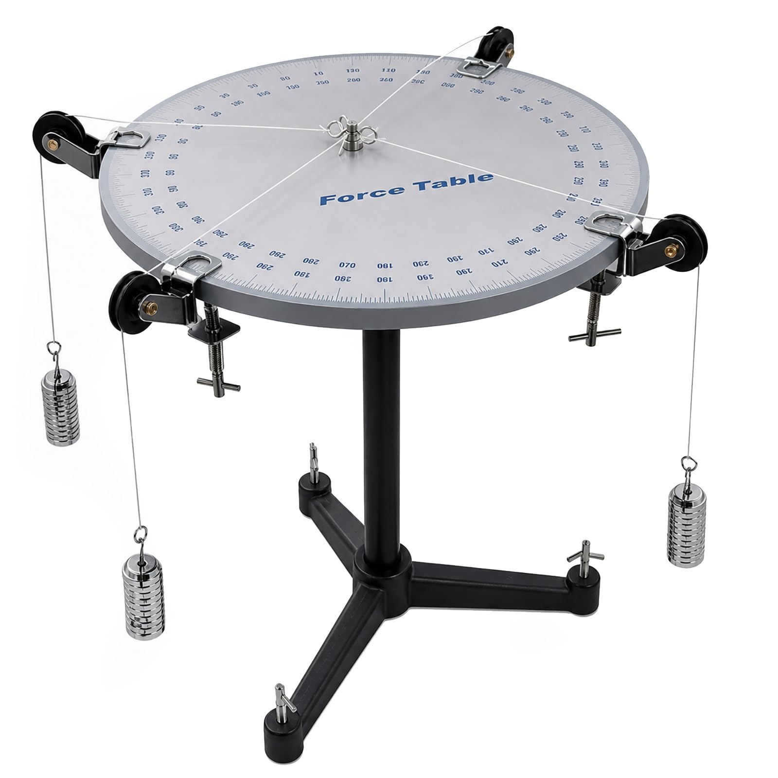 Mesa de fuerza de precisión para resolver problemas de experimentos de equilibrio vectorial 8
