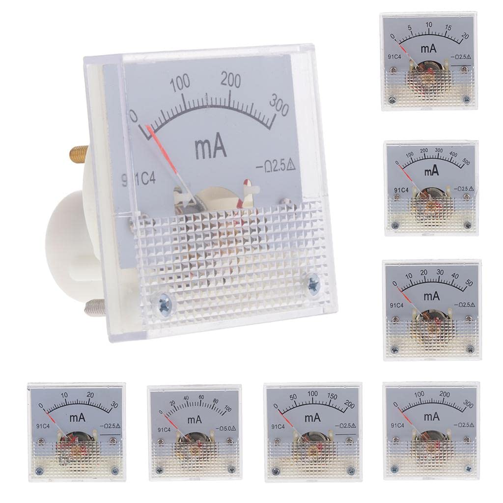 CALANDIS® DC Ammeter Analog Panel Meter Amp Meter Current Gauge Pointer Type 0-20mA-image-26