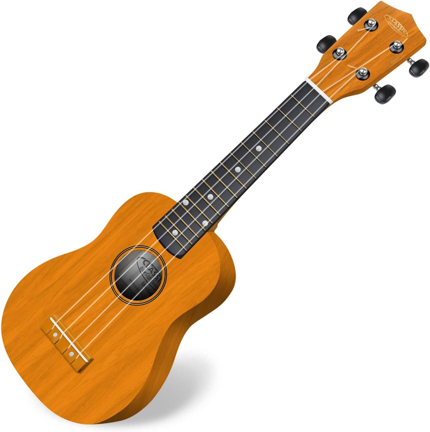 Classic Cantabile US-50 BK Sopran-Ukulele Schwarz Set - Foto 6