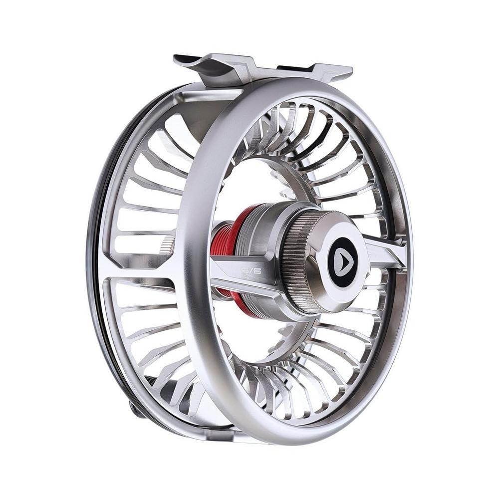 Greys Tital Fliegenrolle | Large Arbor Fliegenrolle für Süßwasserangeln | Sanfter Einzug & Sicherer Spulenwechsel | Carbon Disc Drag | Präzisions-Barstock | Mit Schutztasche | Mehrere Größen