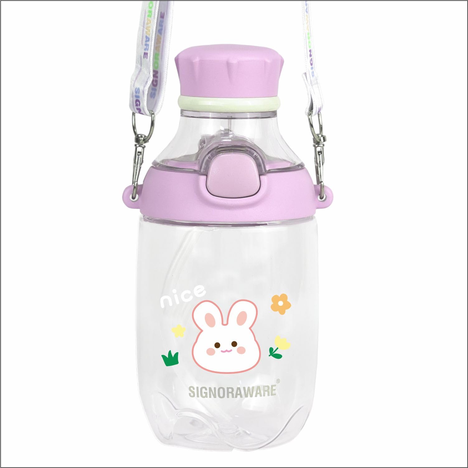 Signora Ware Bunny Kids Water Bottle - BPA Free -7