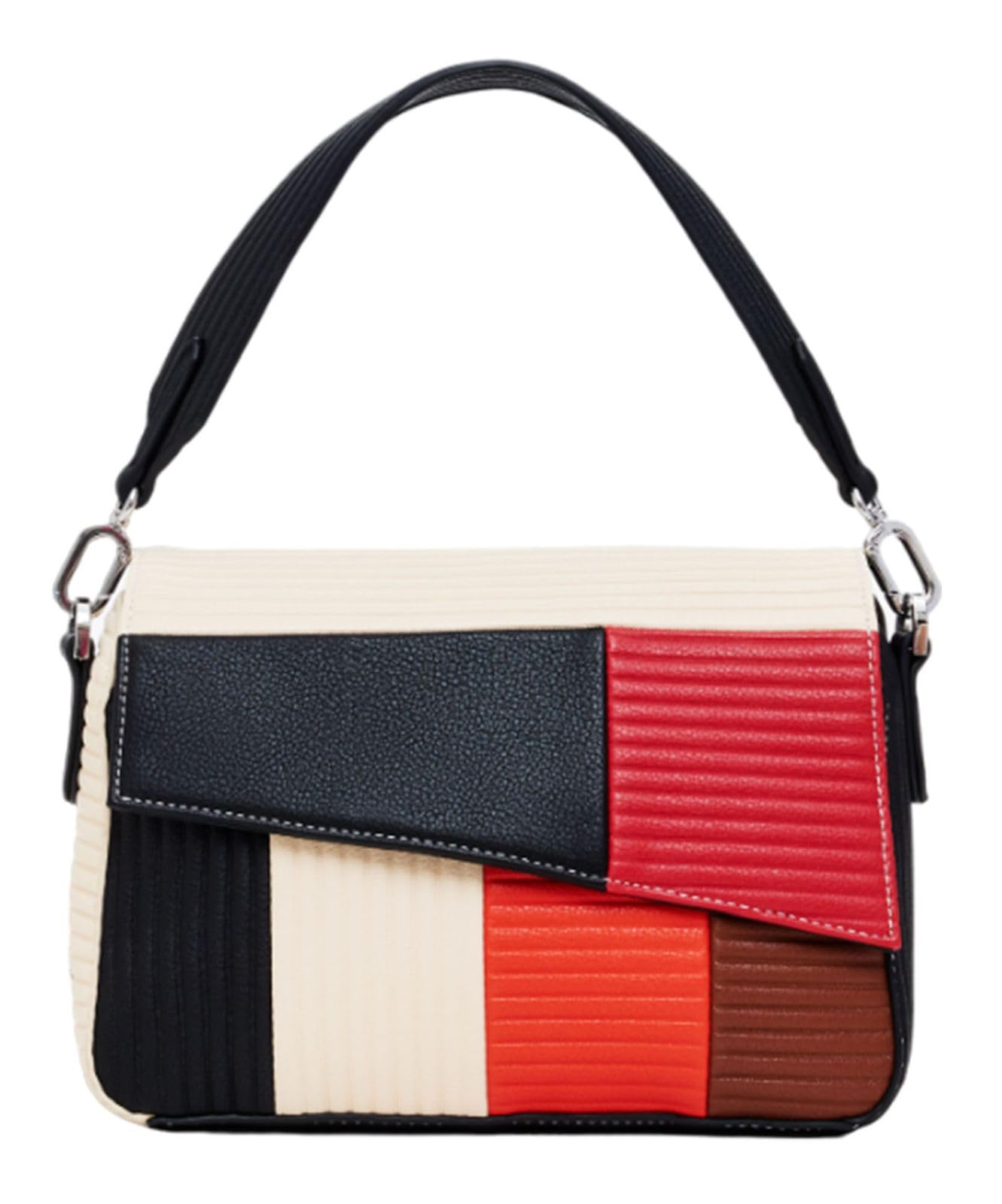 Desigual Mujer Material Finishes Bolso De Mano Texturas, Poliuretano, U