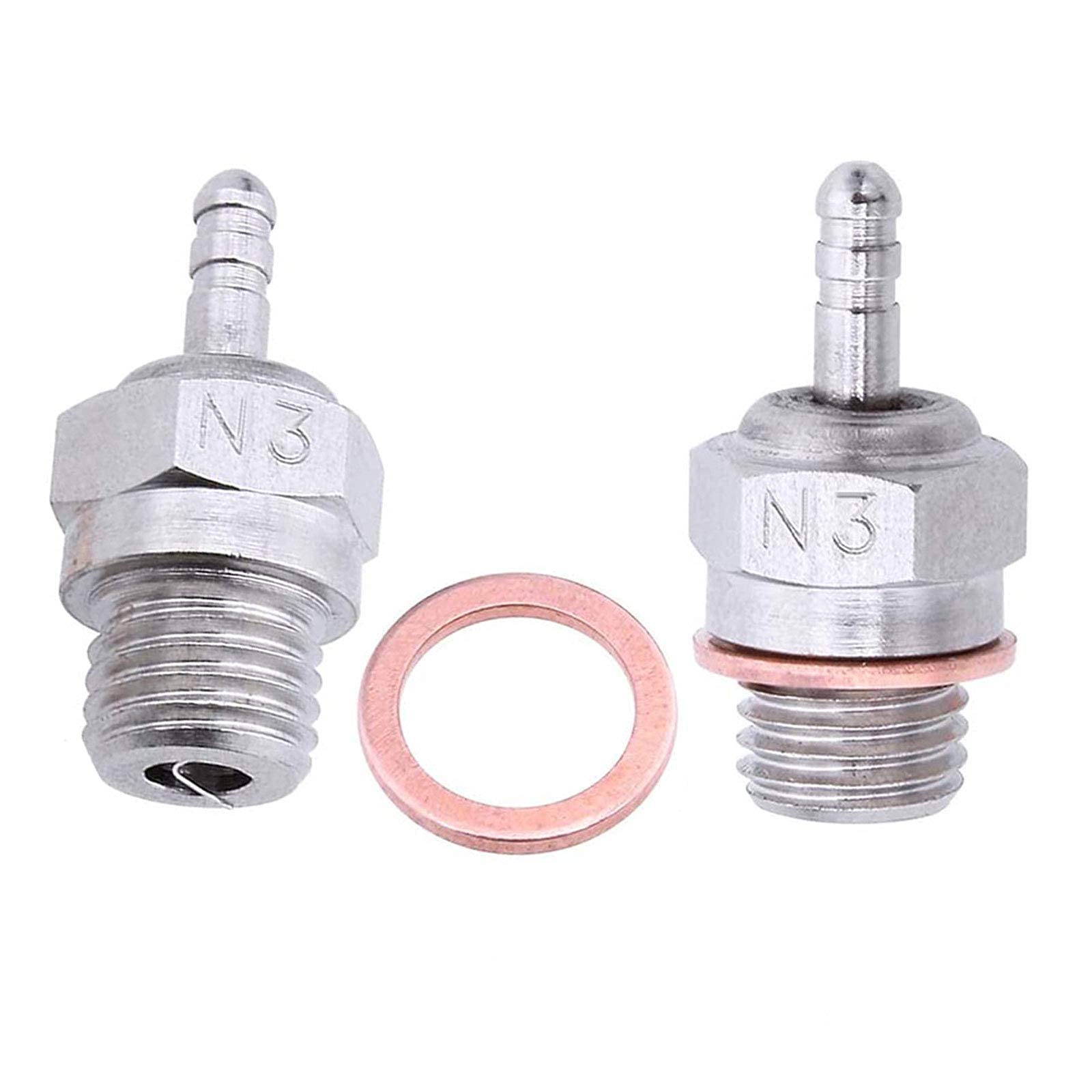 ラジコンプラグ Amazon | kingsea 70117 RC スパークグロープラグ No.3 N3 スパーク