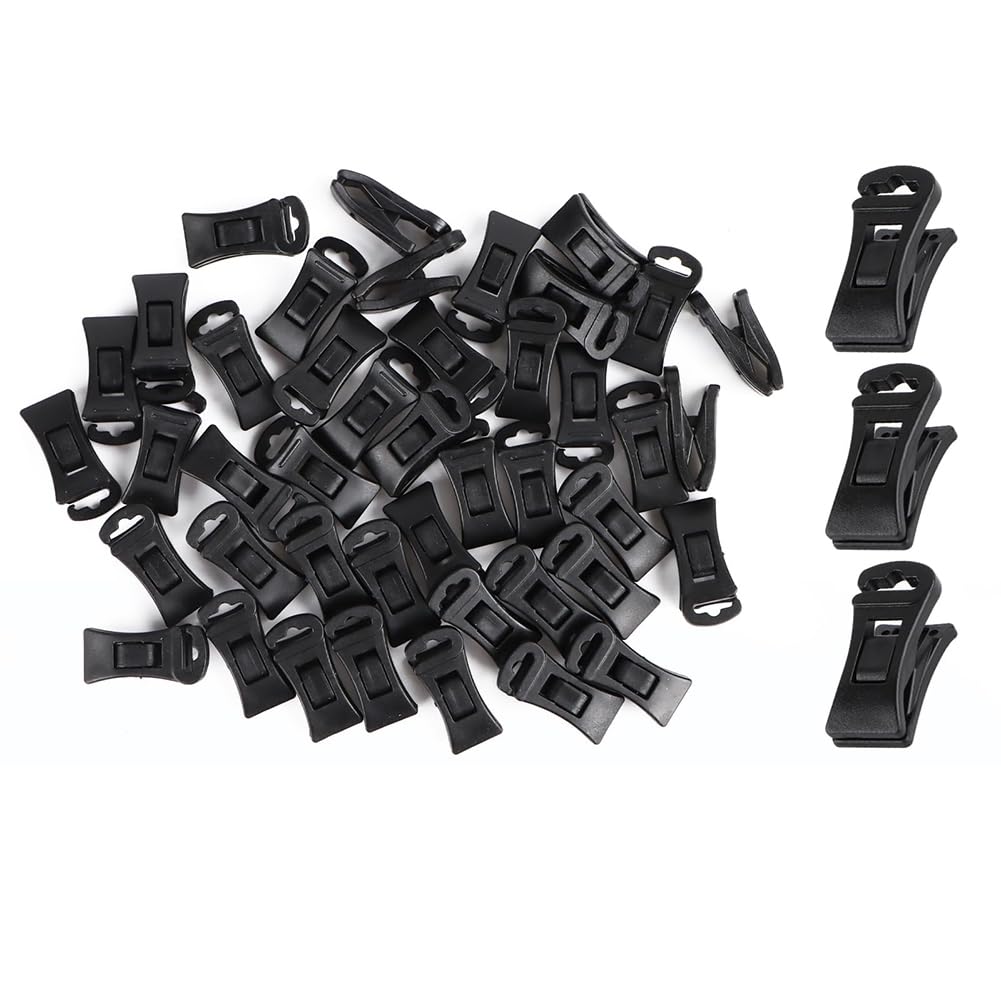 CTRLZS 60-Pack Sock Clips for Laundry, Portable Sock Holders with Hooks for Washing Machine and Dryer