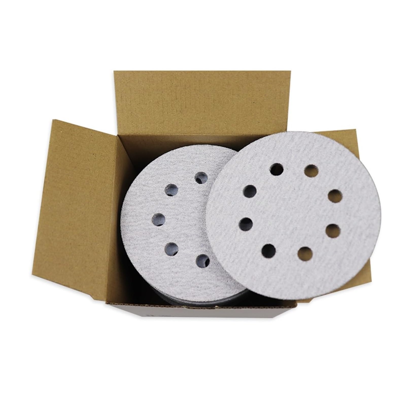 Discos de lijado, discos de lijado, 6 orificios, 8 orificios, almohadillas de discos de lijado, surtido de papel de lija con gancho y bucle de 5 pulgadas for lijadora orbital aleatoria(8 Holes,220grit