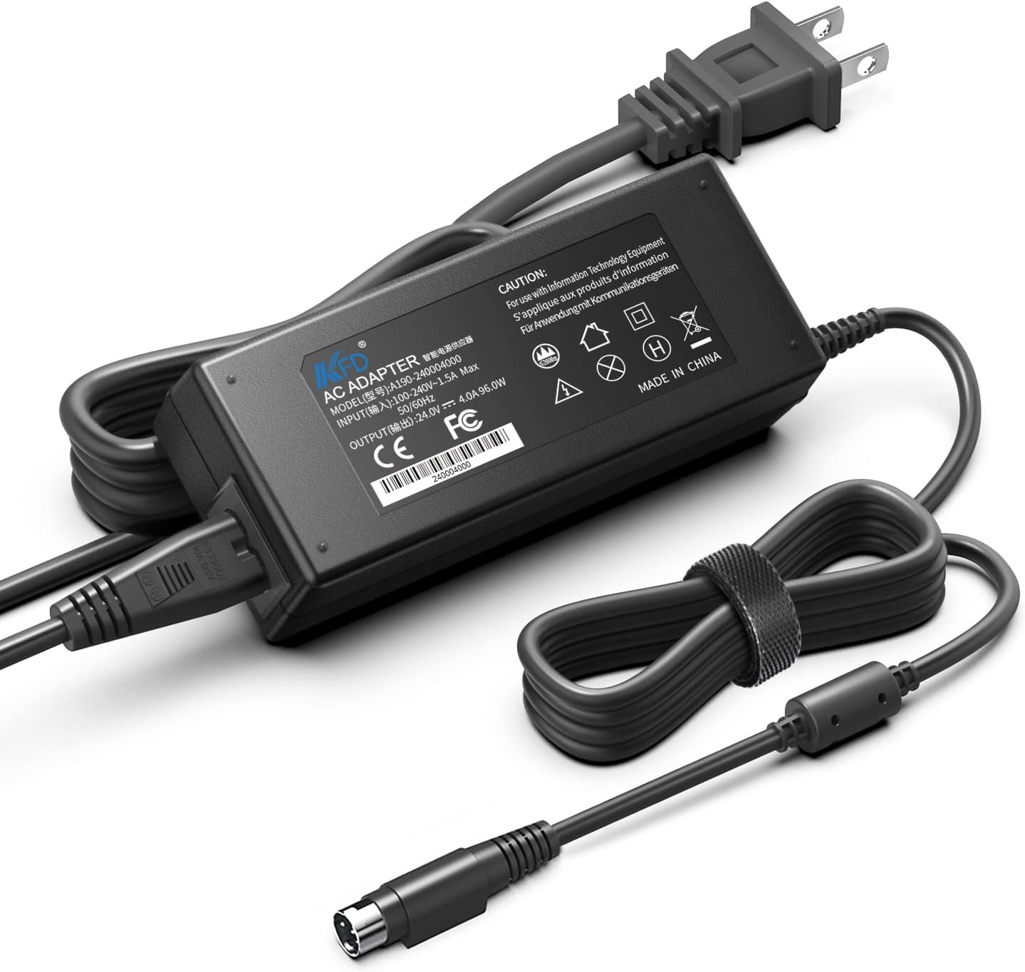 AC DC Adapter for Resmed S9 Series CPAP Machine - 24V 4A 96W Switching Power Supply Cord Charger