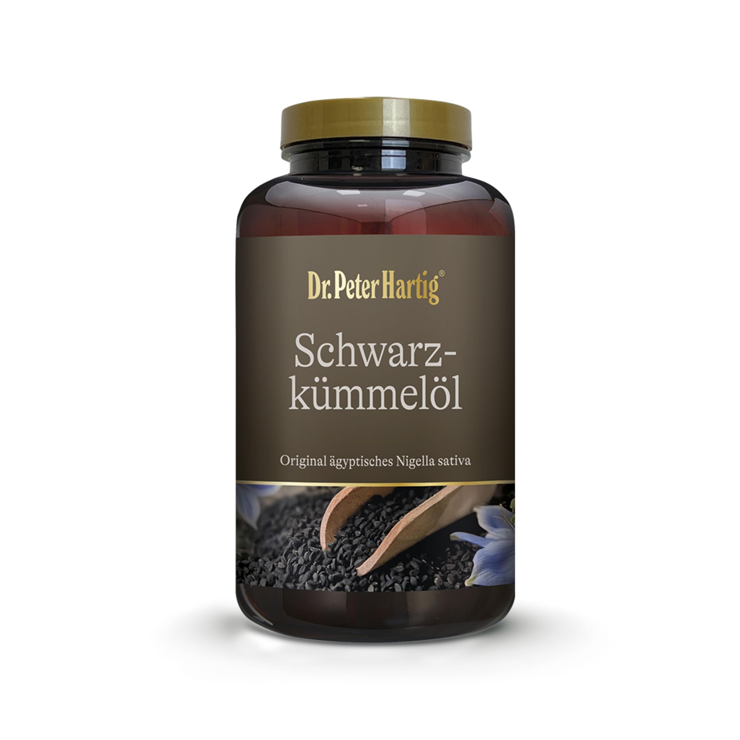 Dr. Peter Hartig Schwarzkümmelöl Kapseln 300 Kapseln, kaltgepresst, mit Vitamin A & E, 5-Monats-Vorrat