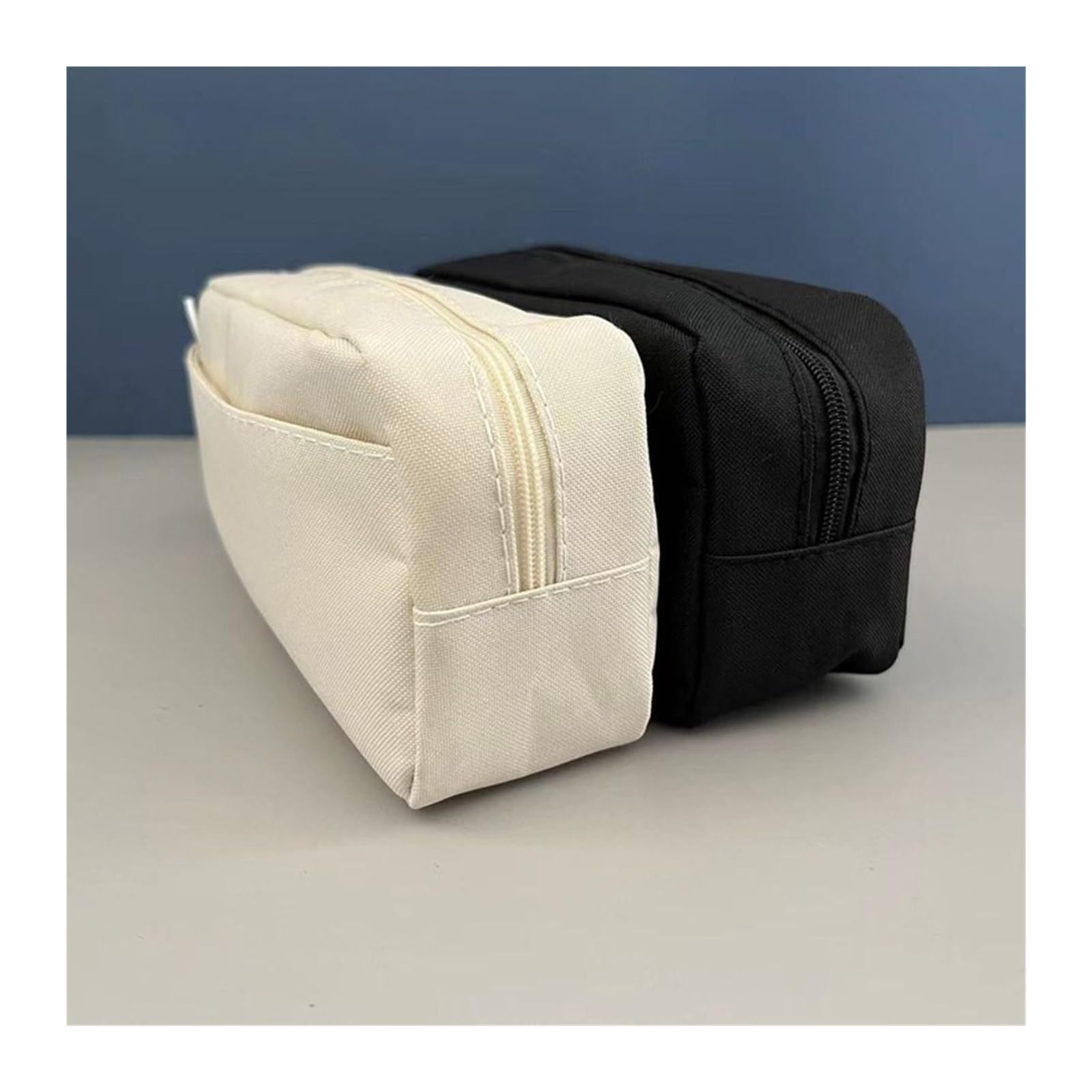 Astuccio a doppio strato for studenti | Organizer Kawaii, Oxford, ad alta capacità, portatile, for il rientro a scuola(Black)