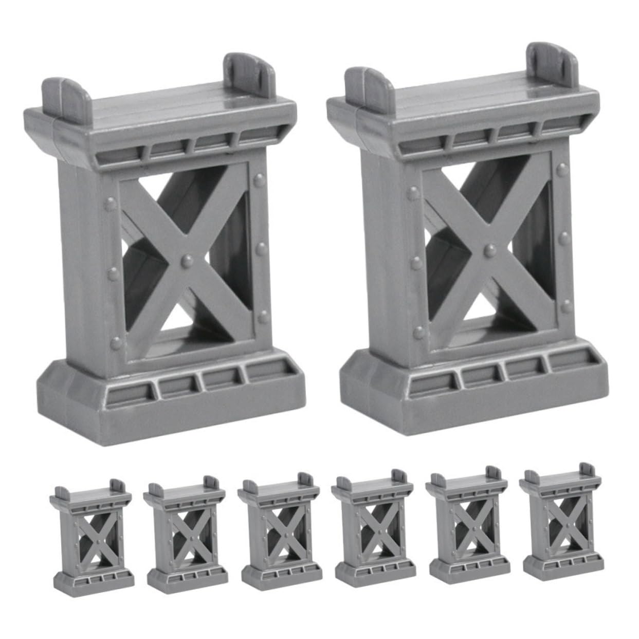 Milisten Enhance Your Track Layout 8pcs Bridge Pier Toy for Train Bridge Ideal for Boys and Girls