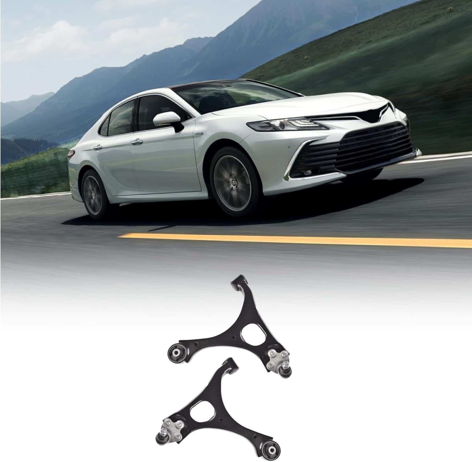 Front Lower Control Arm w/Ball Joint Fit for Acura CSX 2006-2011 All Models, Honda Civic 2006 2007 2008 2009 2010 2011 All Non Si Models; Exc 2.0 L- 2 PCS Suspension Kit MS60100 MS60101