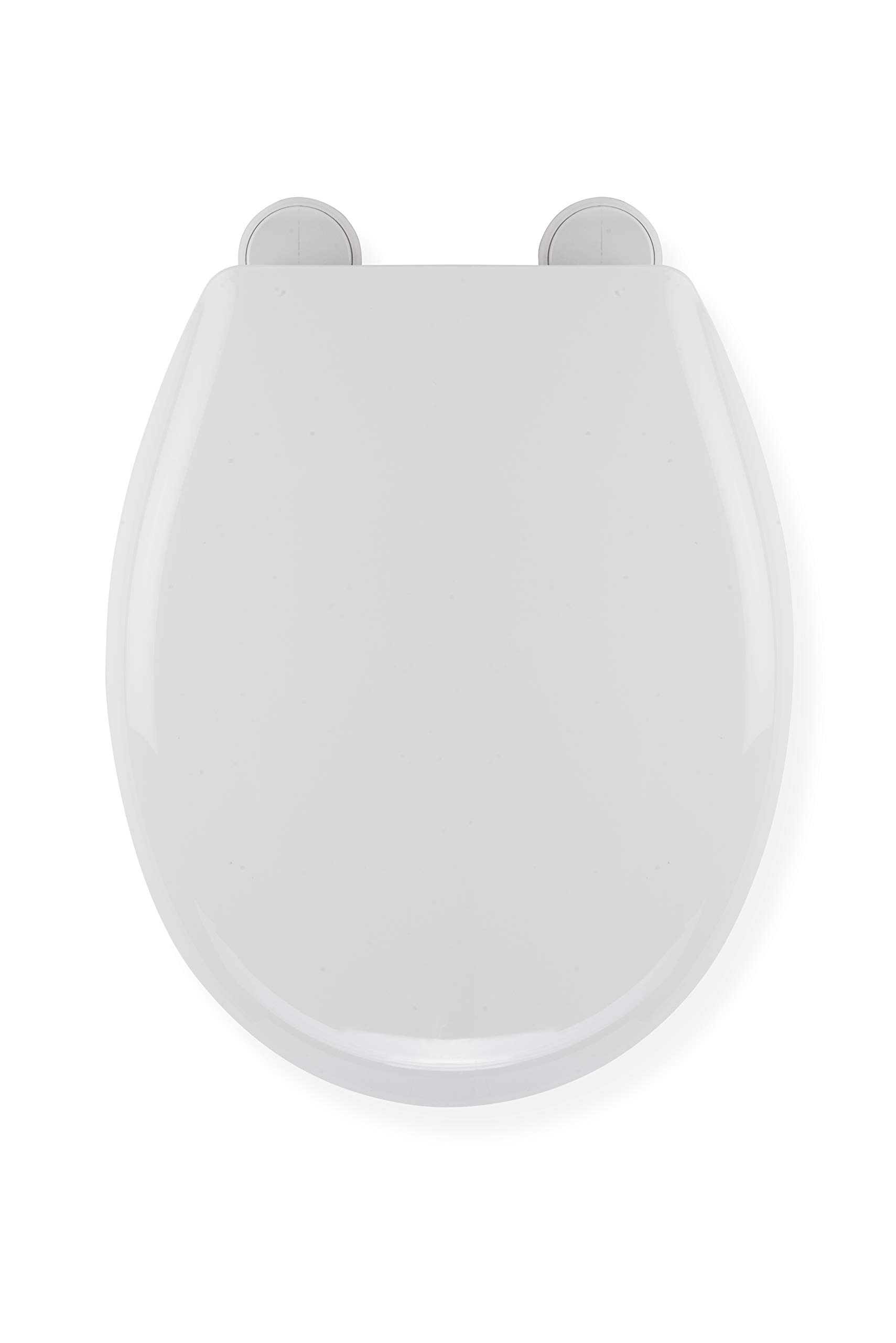 Croydex White Huron Toilet Seat Sit Tight Plastic Hinge